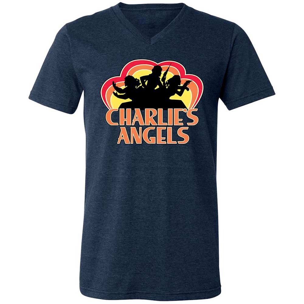 Unisex V-Neck T-Shirt - Z4CVRML5 - Heather Navy - 3