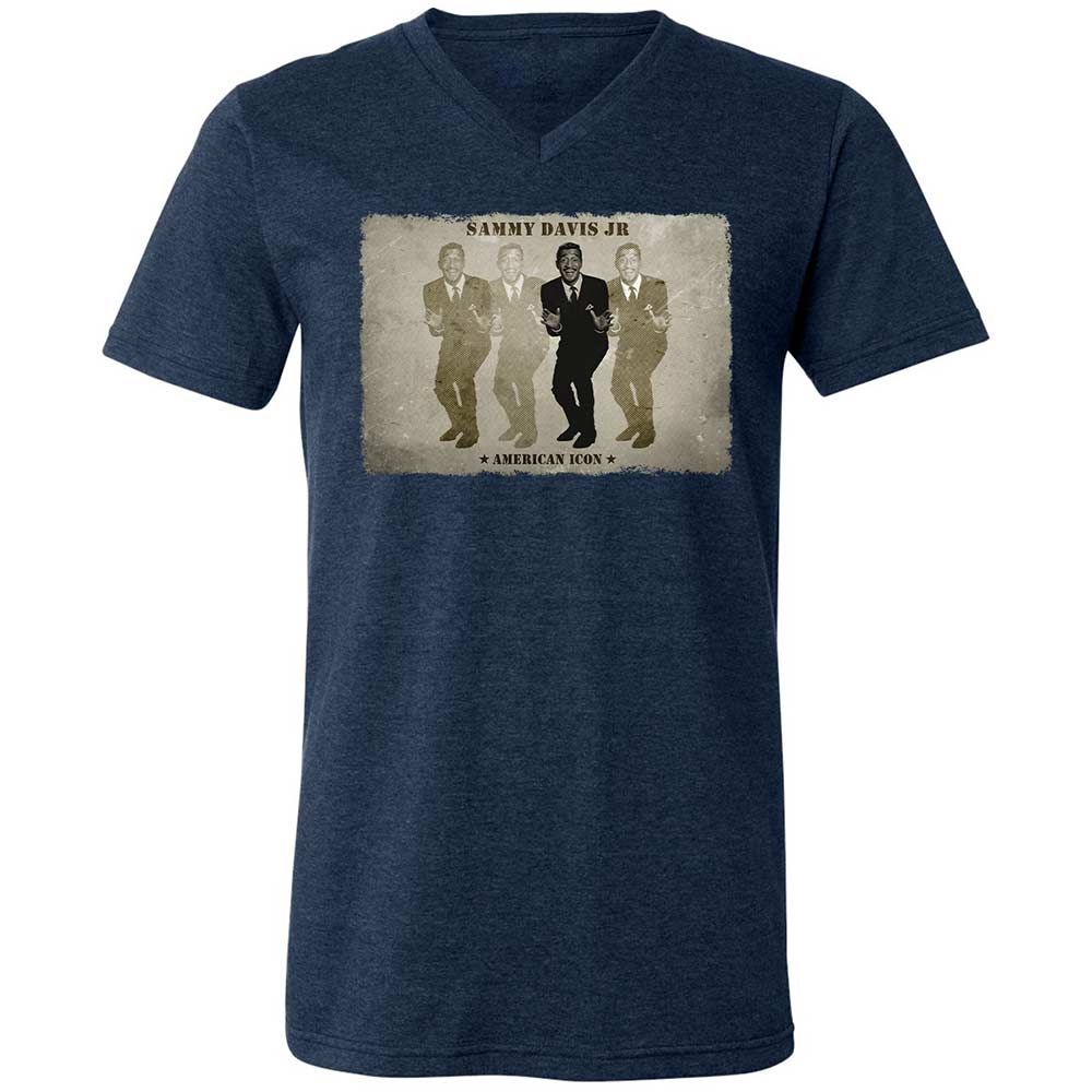 Unisex V-Neck T-Shirt - PHB5N4UR - Heather Navy - 3