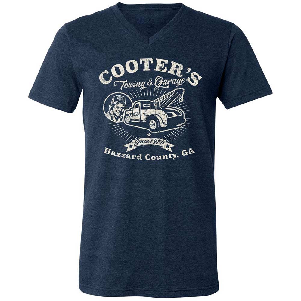 Unisex V-Neck T-Shirt - 6DJLME9A - Heather Navy - 3