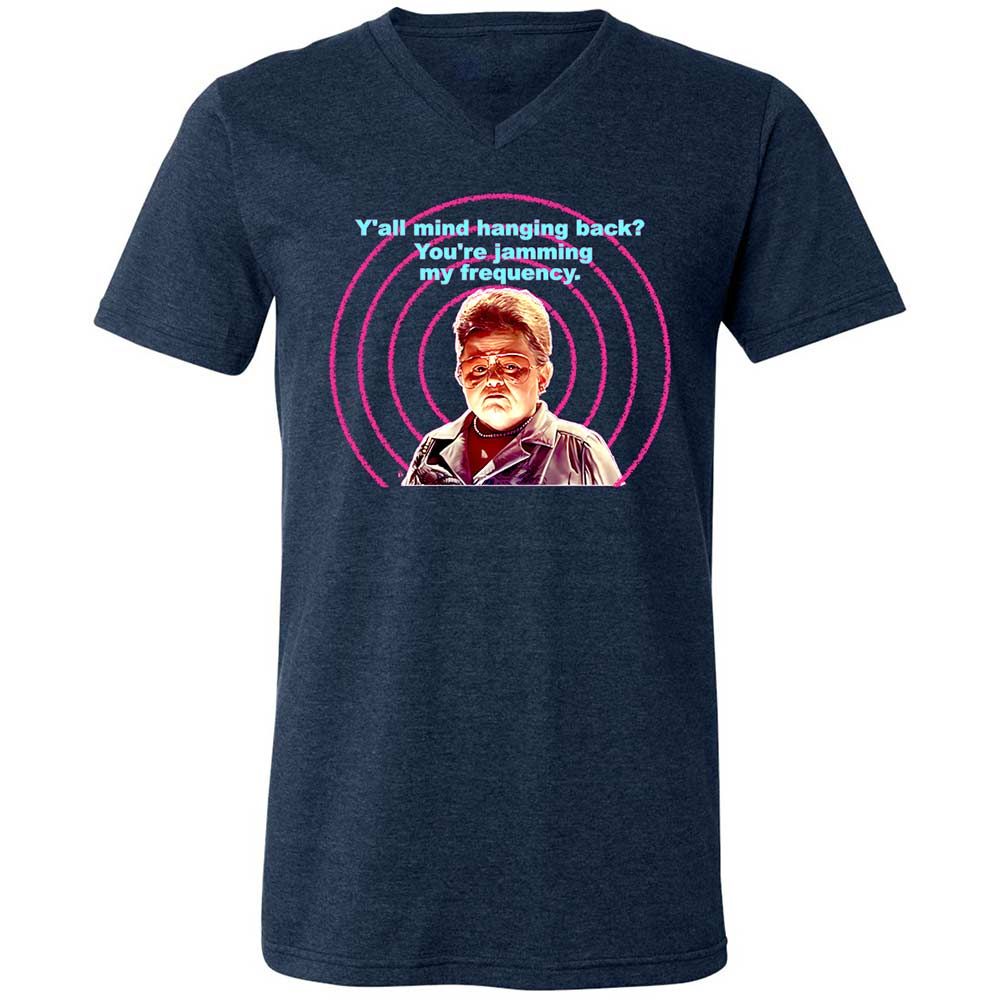Unisex V-Neck T-Shirt - 1Q3HU76H - Heather Navy - 3