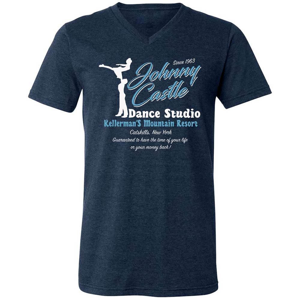 Unisex V-Neck T-Shirt - XXLJBML9 - Heather Navy - 3