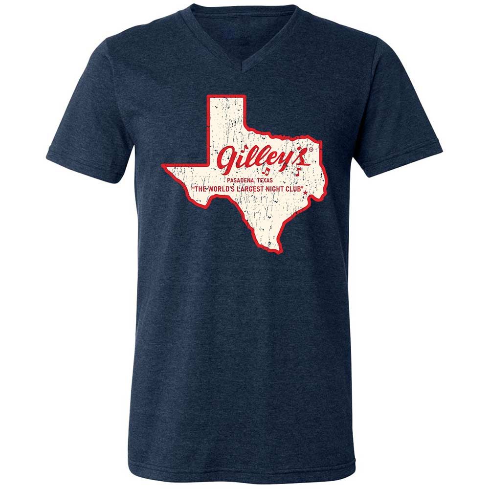 Unisex V-Neck T-Shirt - 8FU27YRA - Heather Navy - 3