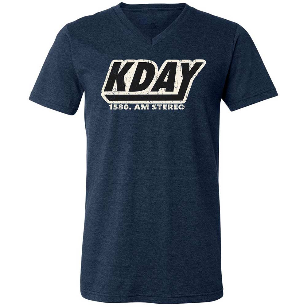 Unisex V-Neck T-Shirt - UAZ3KZF6 - Heather Navy - 3