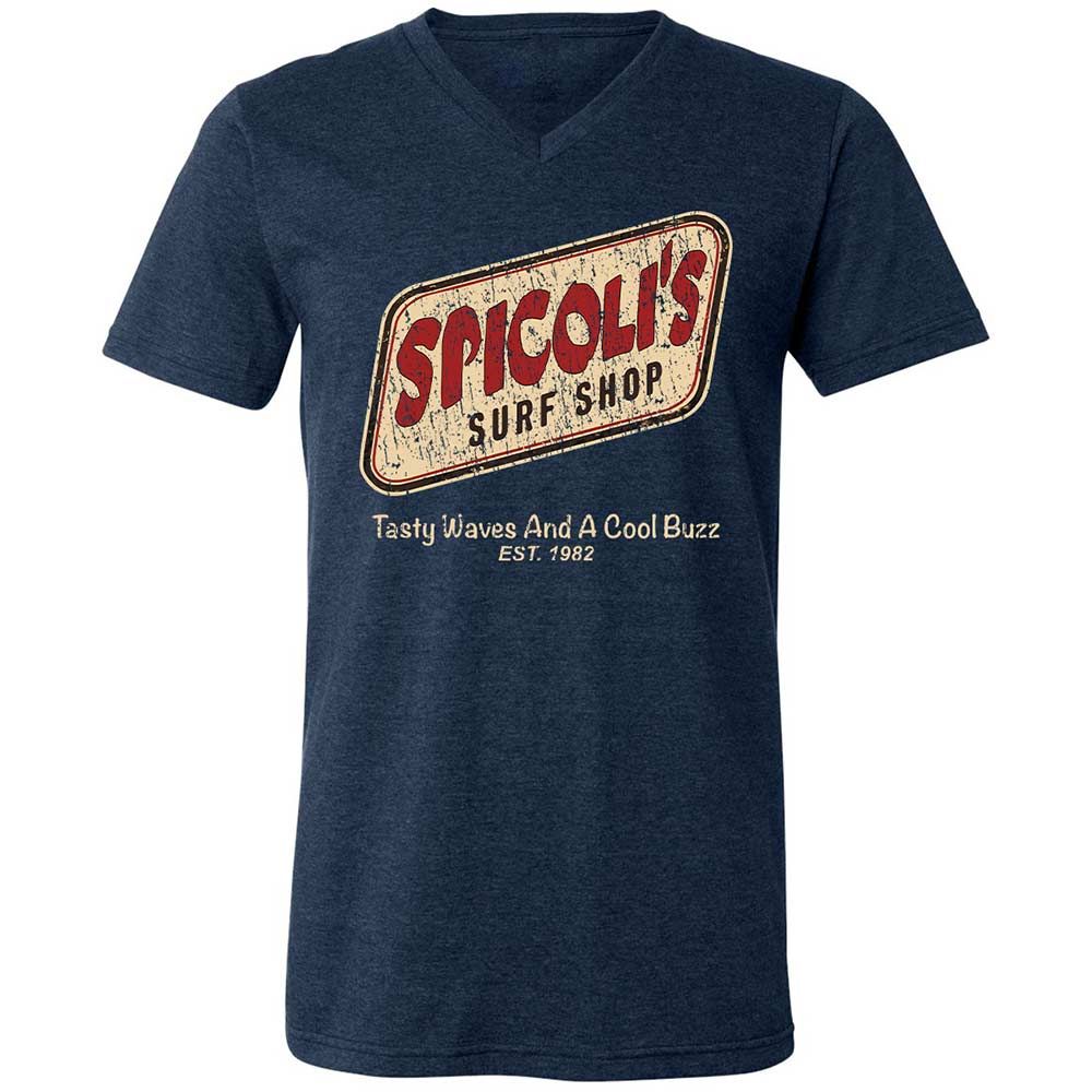 Unisex V-Neck T-Shirt - 3HHXPVXE - Heather Navy - 3