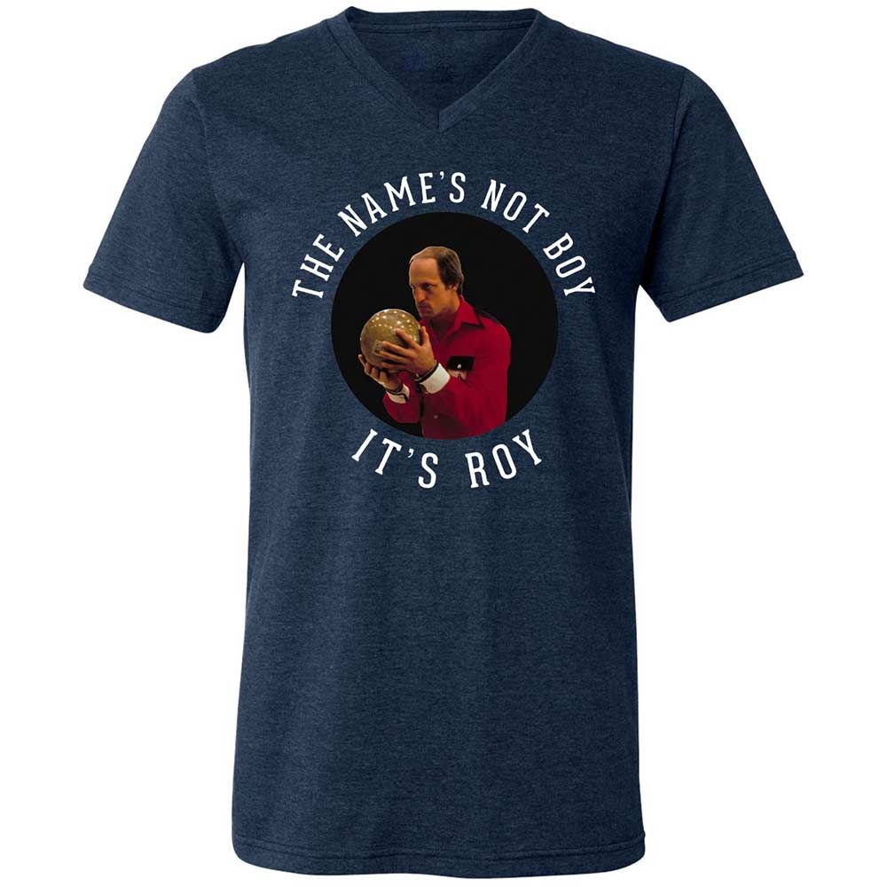 Unisex V-Neck T-Shirt - FAREKNZH - Heather Navy - 3