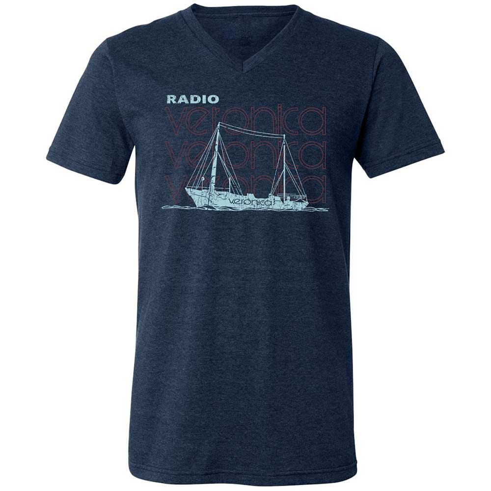 Unisex V-Neck T-Shirt - U833E2CL - Heather Navy - 3