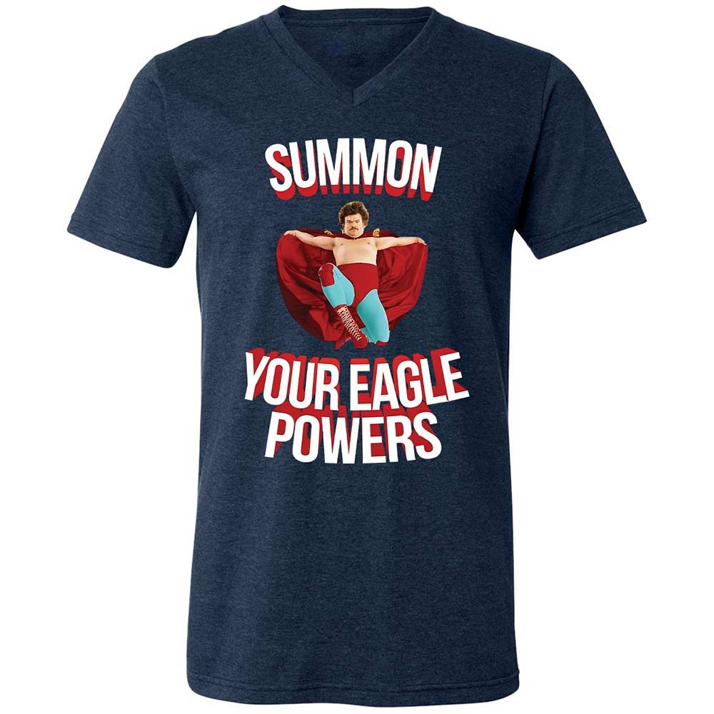 Unisex V-Neck T-Shirt - FCH52RGF - Heather Navy - 3
