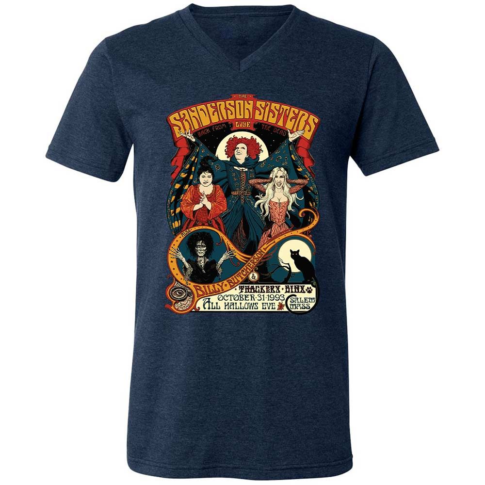 Unisex V-Neck T-Shirt - PWE938TY - Heather Navy - 3