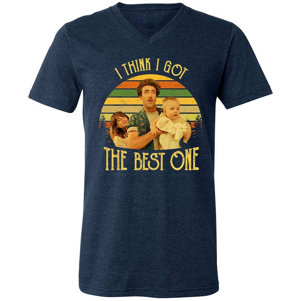 Unisex V-Neck T-Shirt - U8265BWB - Heather Navy - 3