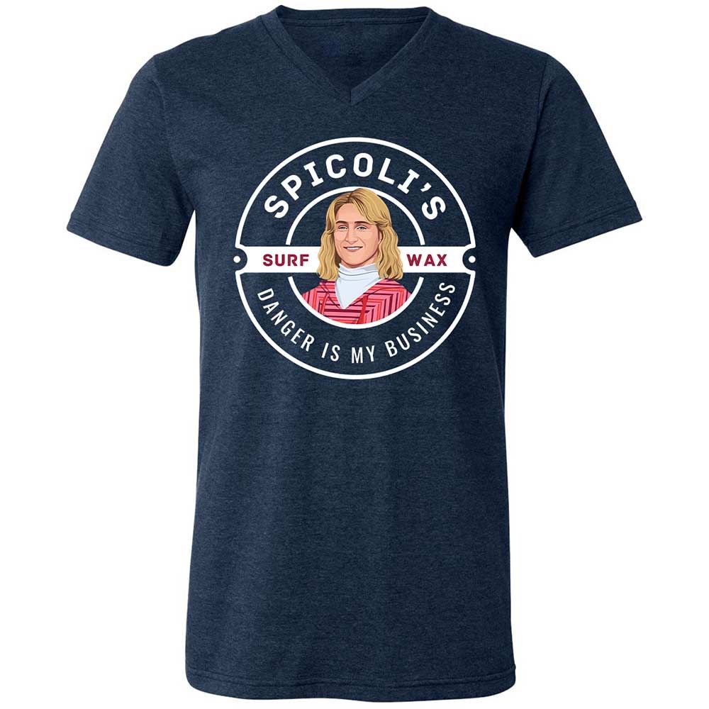Unisex V-Neck T-Shirt - P8MGEWTS - Heather Navy - 3