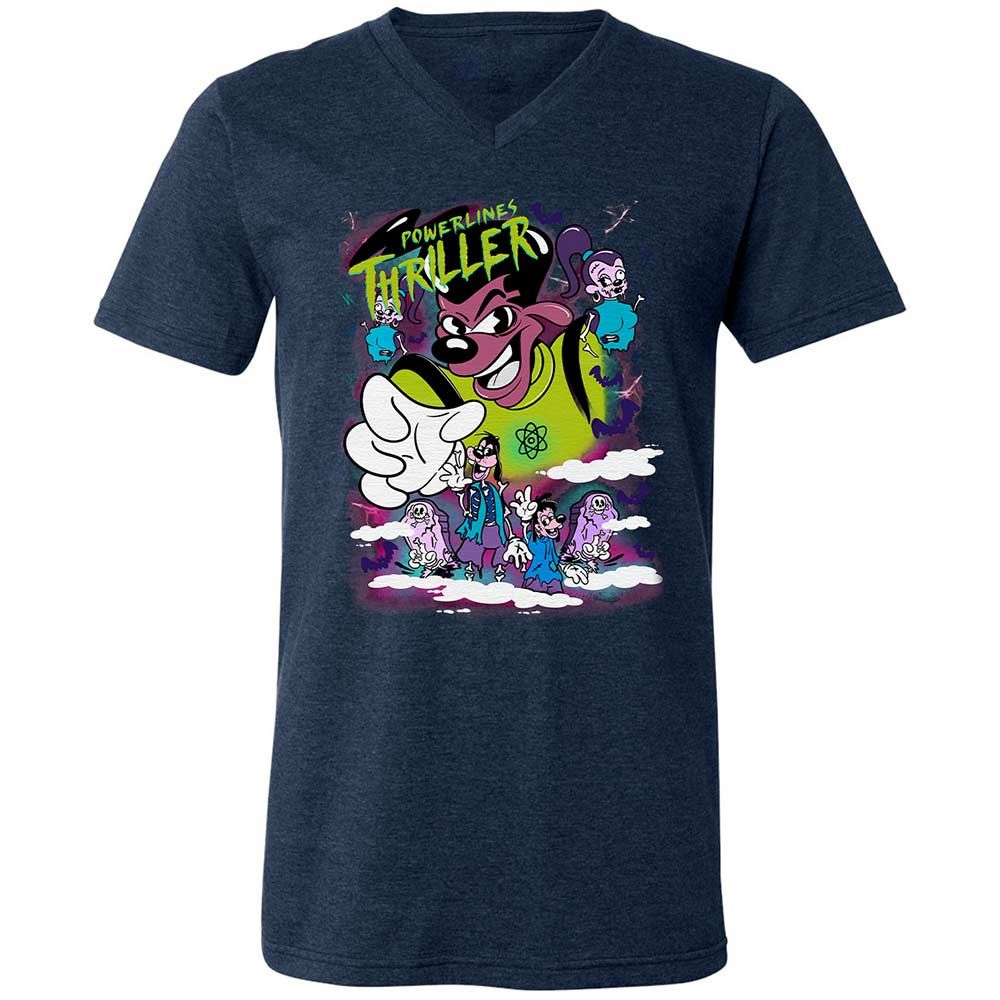 Vintage Pop Cartoon Horror Mashup - Heather Navy - 3