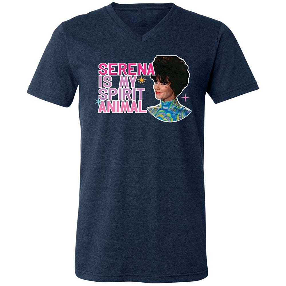 Unisex V-Neck T-Shirt - GLVFC7Q1 - Heather Navy - 3