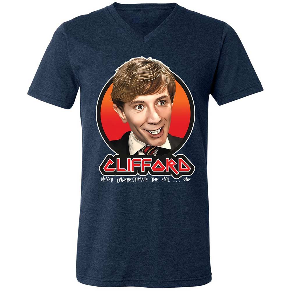 Unisex V-Neck T-Shirt - Q2BRM1JV - Heather Navy - 3