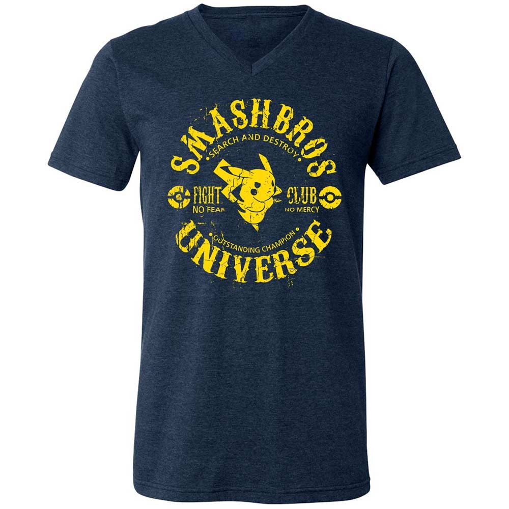 Unisex V-Neck T-Shirt - 5BJ47WRY - Heather Navy - 3