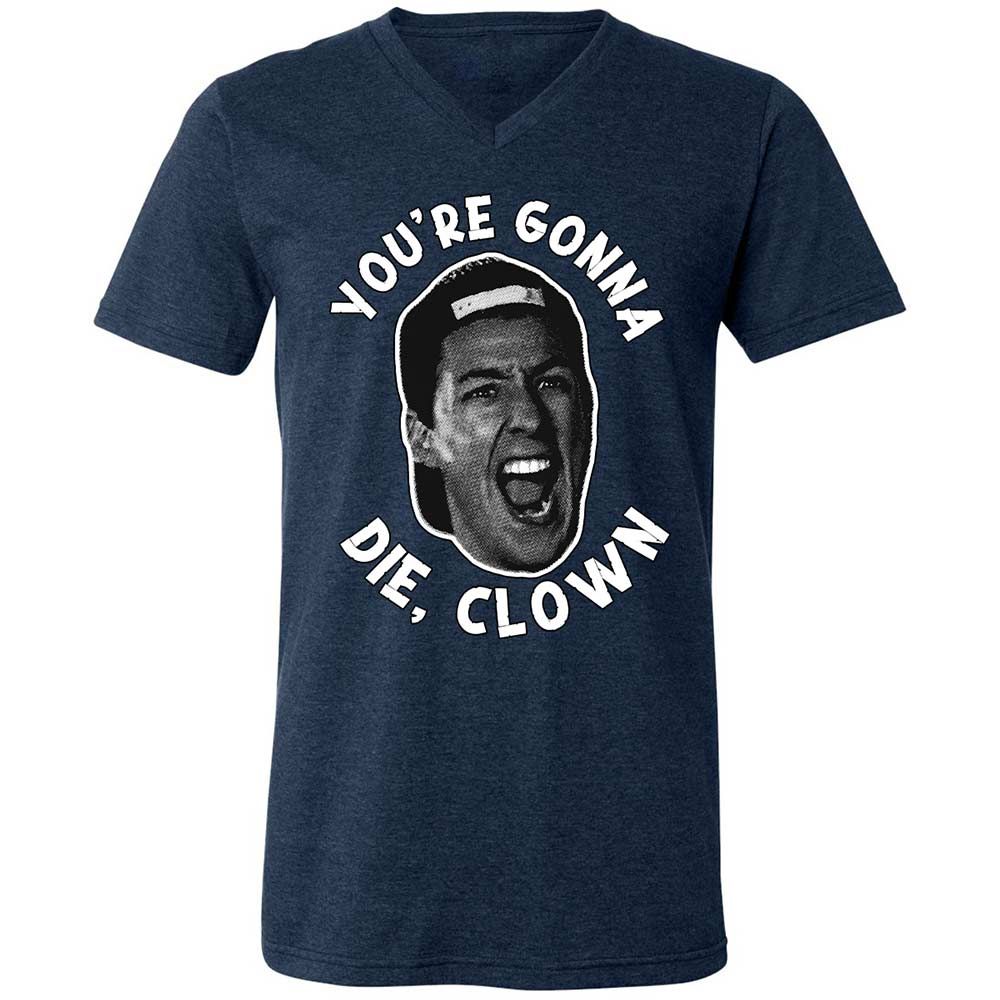 Unisex V-Neck T-Shirt - 5PCMFJPA - Heather Navy - 3