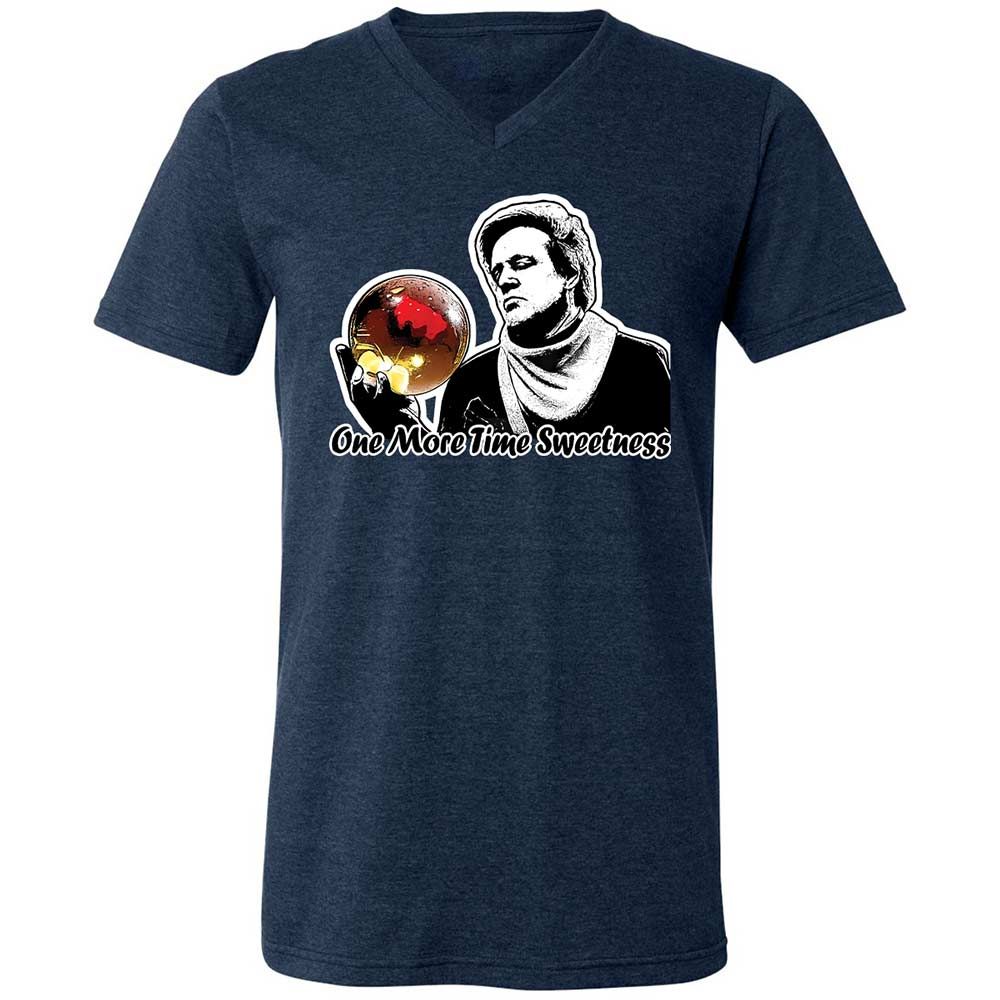 Unisex V-Neck T-Shirt - ZVQBVBU3 - Heather Navy - 3