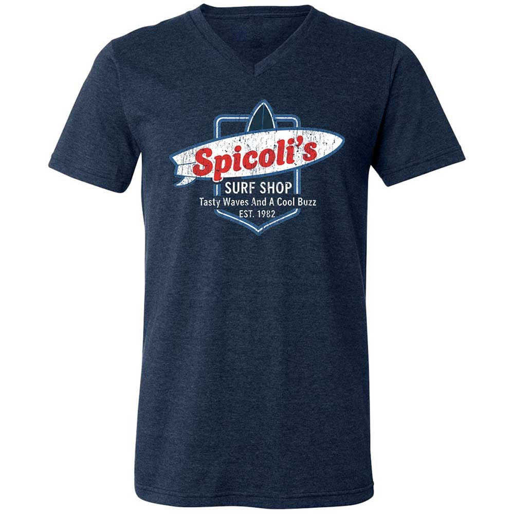 Unisex V-Neck T-Shirt - E256LVWT - Heather Navy - 3