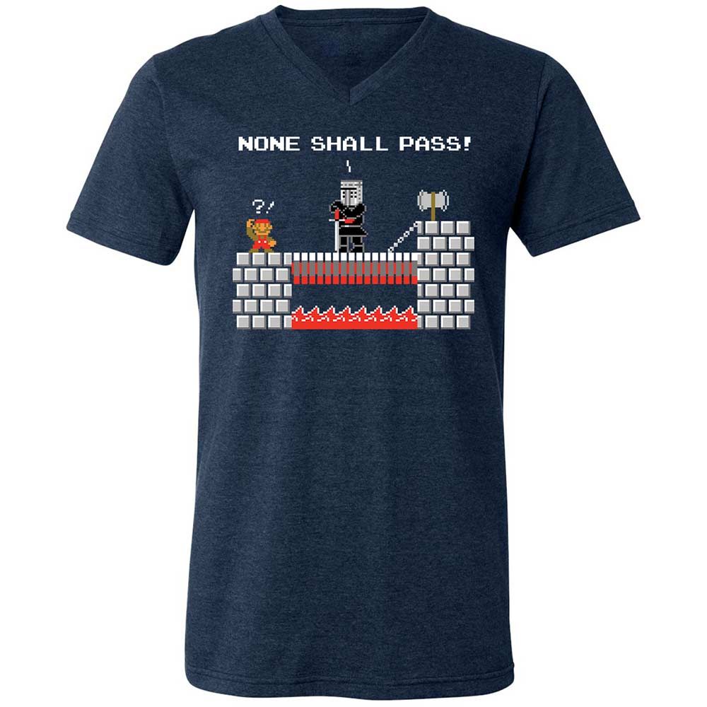 No Plumbers Shall Pass - Heather Navy - 3