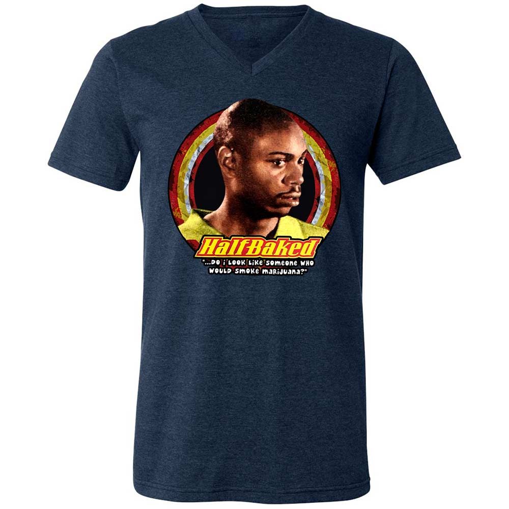 Unisex V-Neck T-Shirt - 9PQ6J2YV - Heather Navy - 3