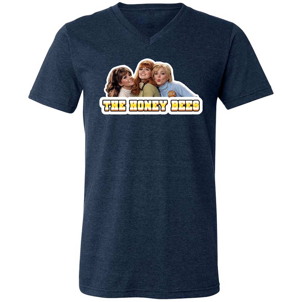 Unisex V-Neck T-Shirt - EU36JY3F - Heather Navy - 3