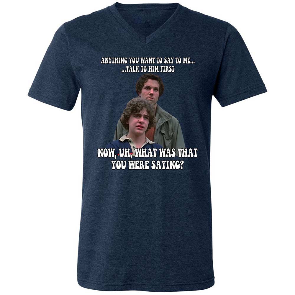 Unisex V-Neck T-Shirt - 36L2W5V7 - Heather Navy - 3