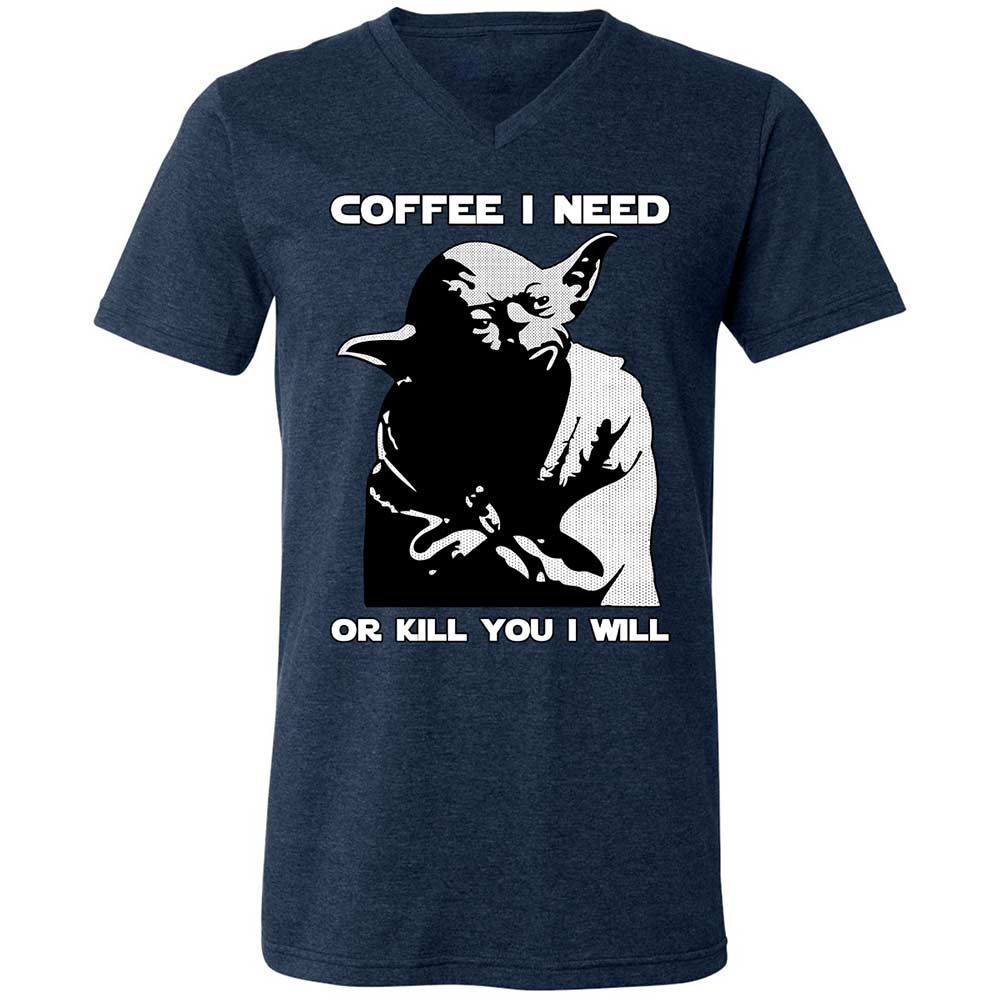 Coffee I Need - Heather Navy - 3