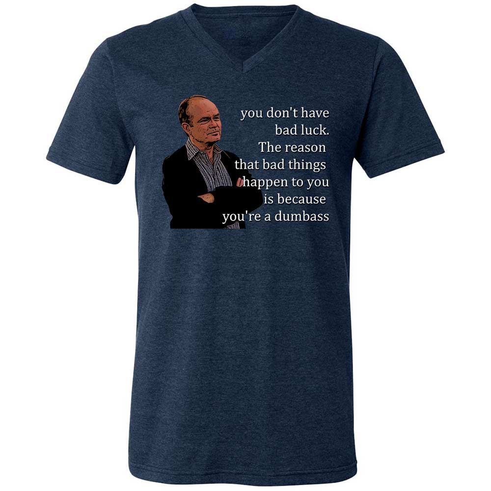 Unisex V-Neck T-Shirt - MBPPU8Y6 - Heather Navy - 3
