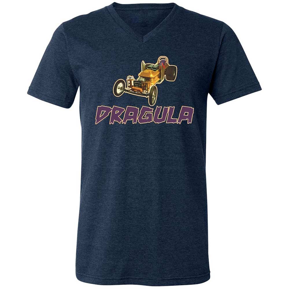Unisex V-Neck T-Shirt - TTENFMZG - Heather Navy - 3