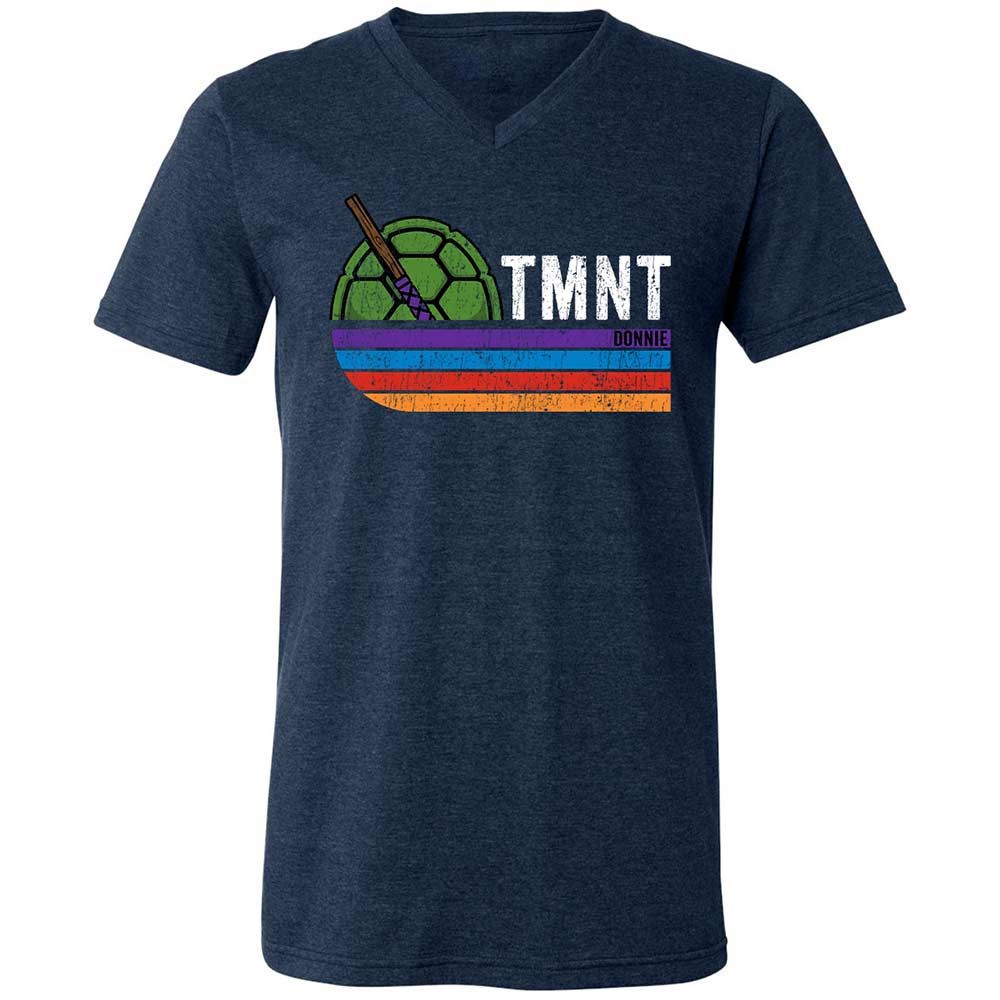 Unisex V-Neck T-Shirt - NZ6CC6HB - Heather Navy - 3
