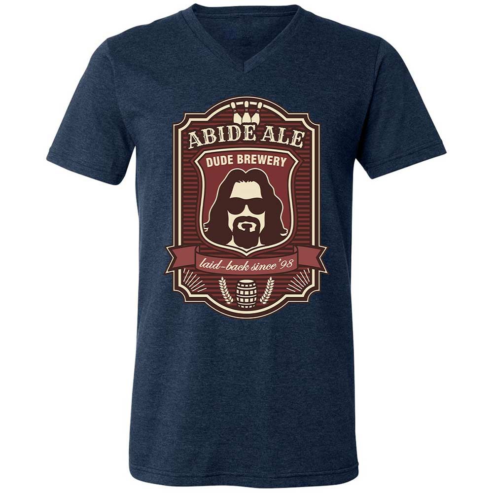 Unisex V-Neck T-Shirt - MR4YS5S8 - Heather Navy - 3