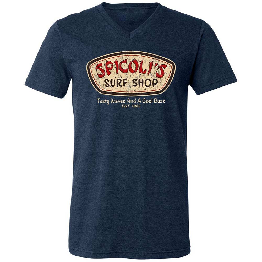 Unisex V-Neck T-Shirt - 7CDQ9Z8J - Heather Navy - 3