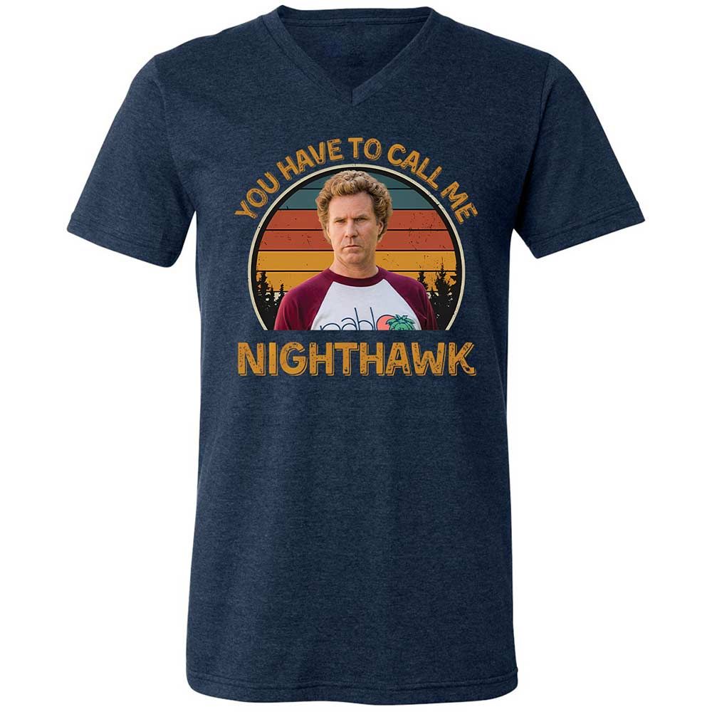 Unisex V-Neck T-Shirt - 5LLUJCVG - Heather Navy - 3