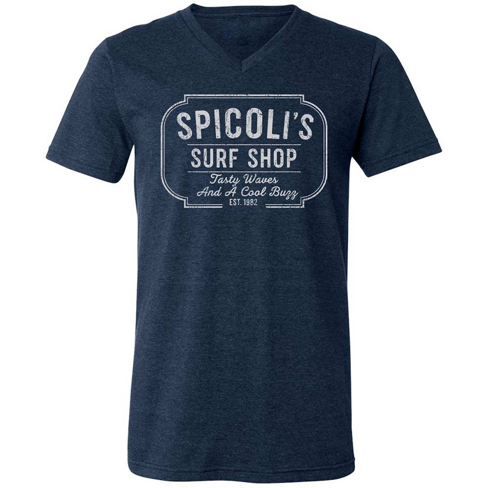 Unisex V-Neck T-Shirt - MDQA8RS1 - Heather Navy - 3