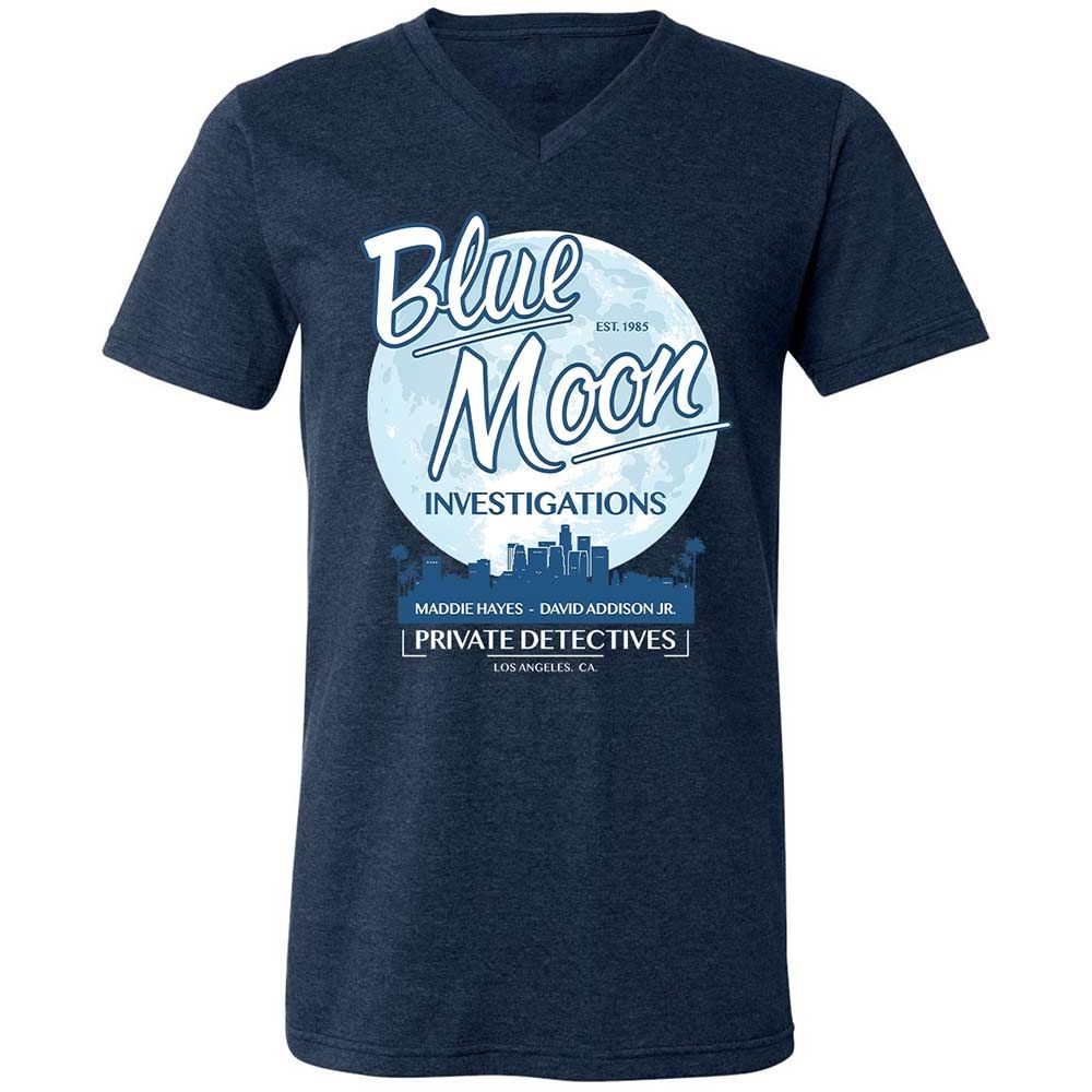 Unisex V-Neck T-Shirt - 6QMGME5T - Heather Navy - 3