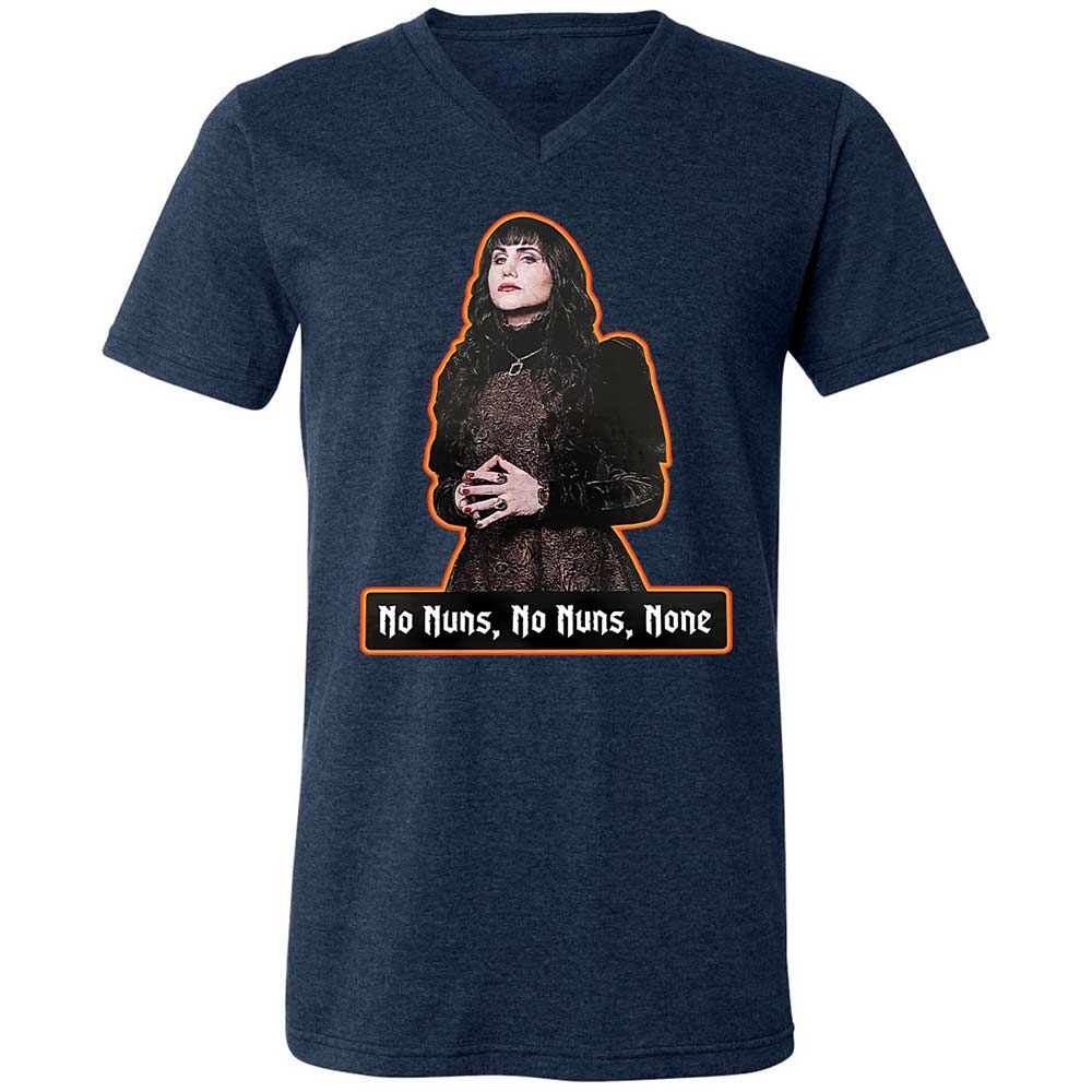 Unisex V-Neck T-Shirt - YUBD1BYZ - Heather Navy - 3