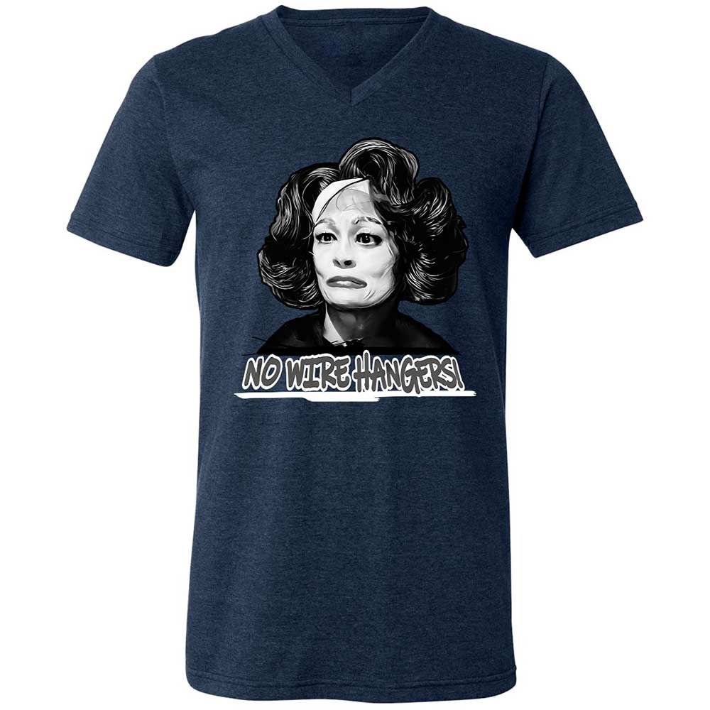Unisex V-Neck T-Shirt - 2E88RXMG - Heather Navy - 3