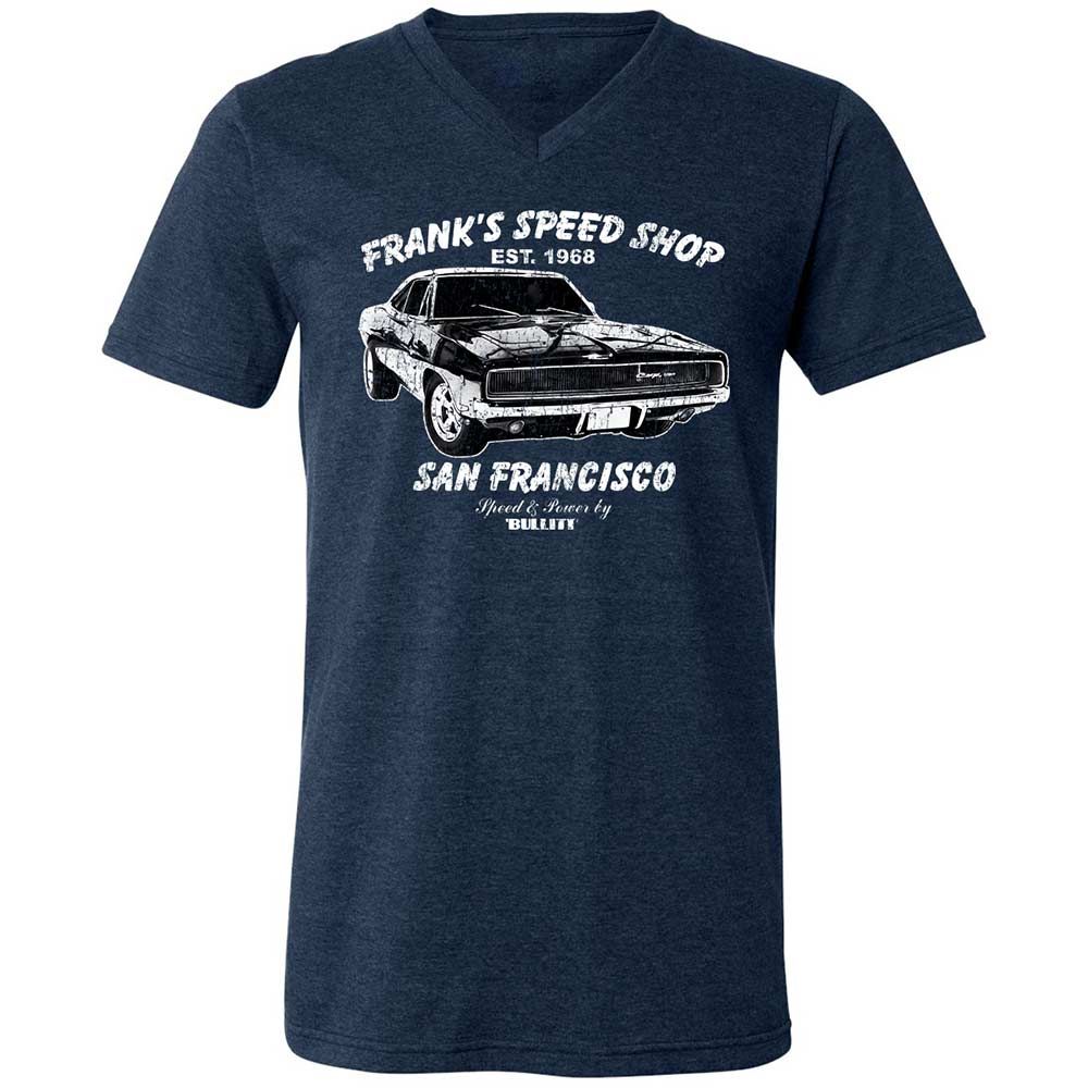 Unisex V-Neck T-Shirt - RE55QE9W - Heather Navy - 3