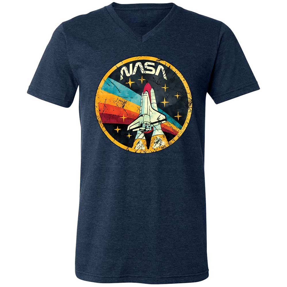 USA Space Agency Vintage Colors - Heather Navy - 3