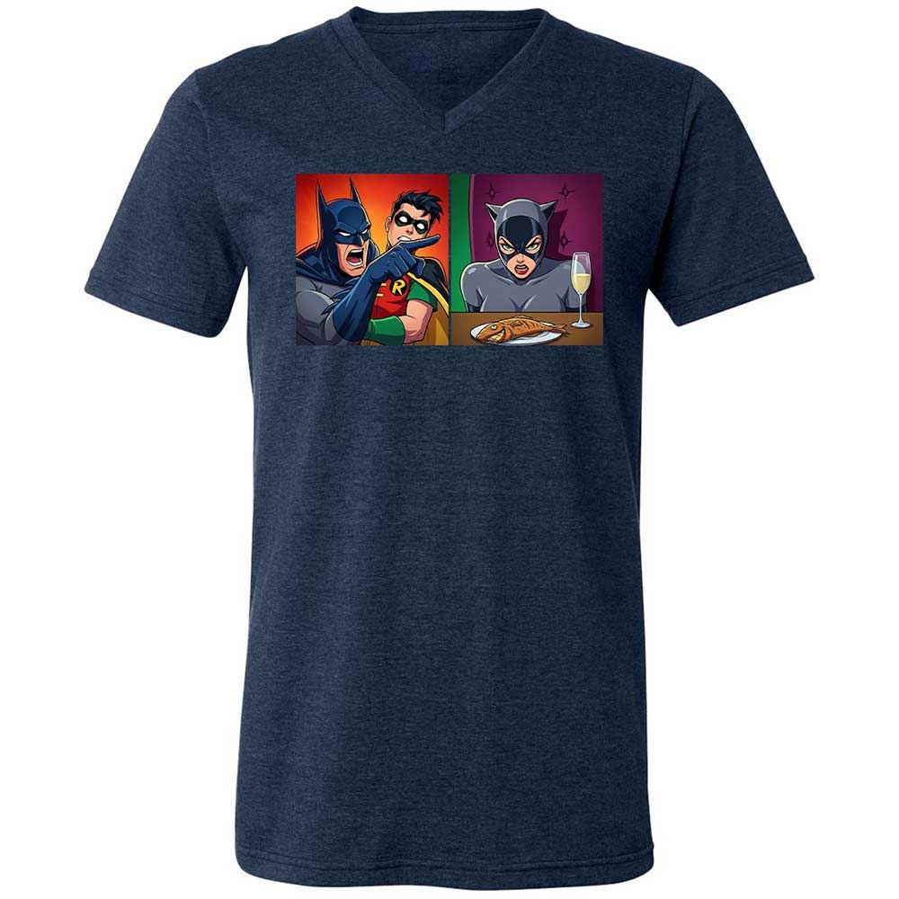 Bat Yelling at Catwoman - Heather Navy - 3