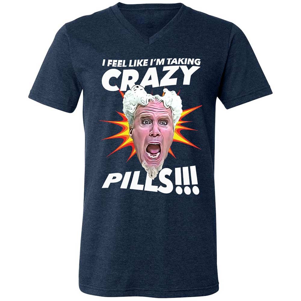 Unisex V-Neck T-Shirt - EDUCP8L7 - Heather Navy - 3