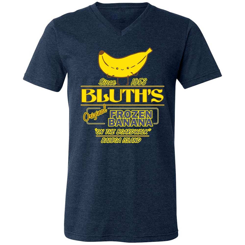 Unisex V-Neck T-Shirt - CVJP61S8 - Heather Navy - 3