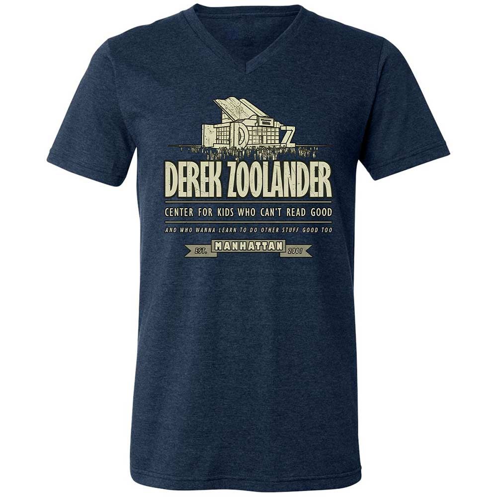 Unisex V-Neck T-Shirt - 453YTGM2 - Heather Navy - 3