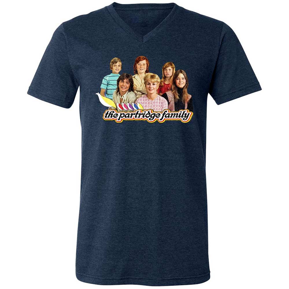 Unisex V-Neck T-Shirt - DT9ME8YH - Heather Navy - 3
