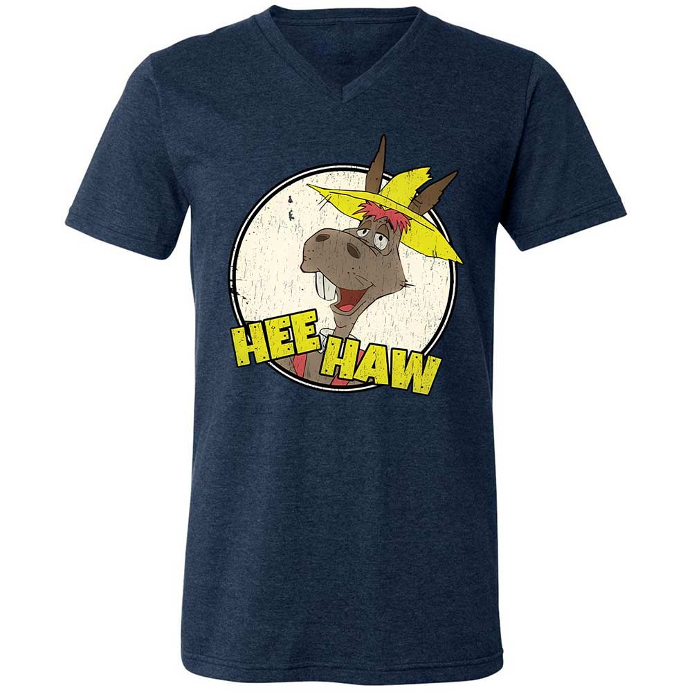 Unisex V-Neck T-Shirt - 188986X3 - Heather Navy - 3