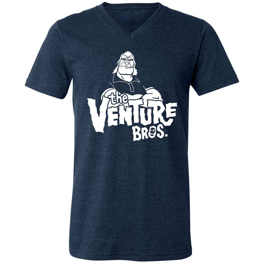 Unisex V-Neck T-Shirt - PW4LSEQ9 - Heather Navy - 3