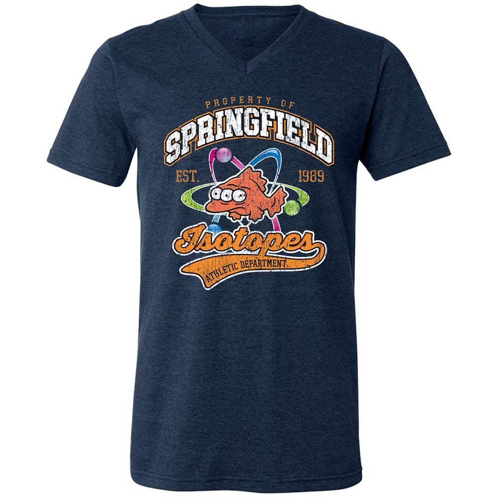 Unisex V-Neck T-Shirt - HCF3Z8G8 - Heather Navy - 3