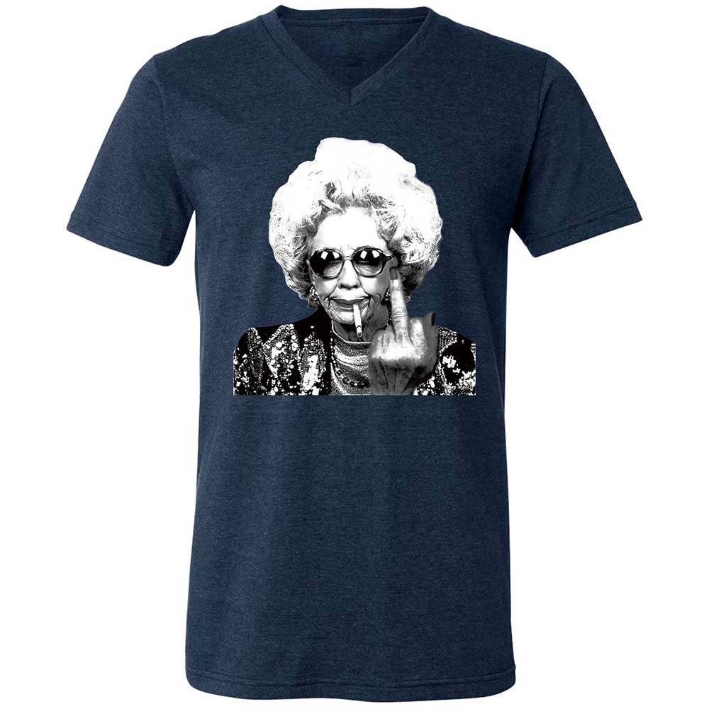 Badass Grandma - Heather Navy - 3