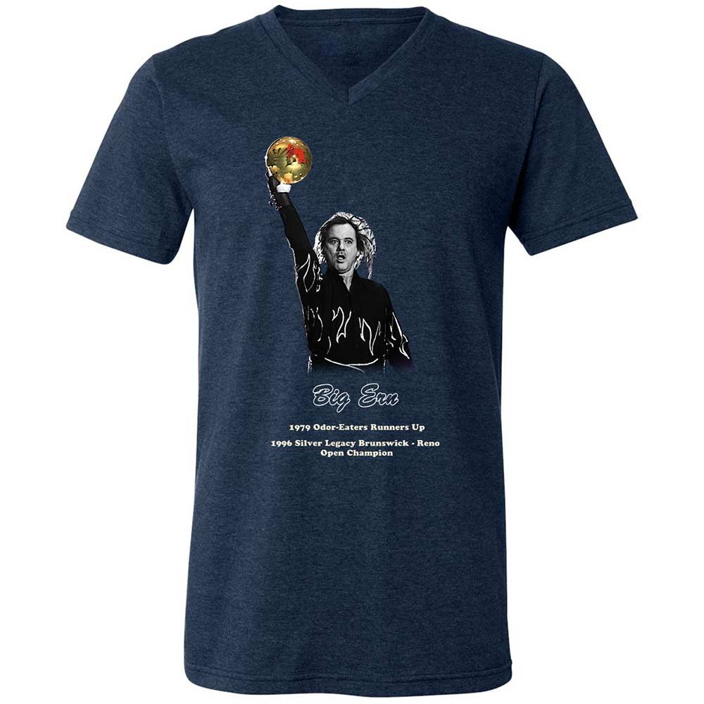 Unisex V-Neck T-Shirt - SCDEBWEH - Heather Navy - 3