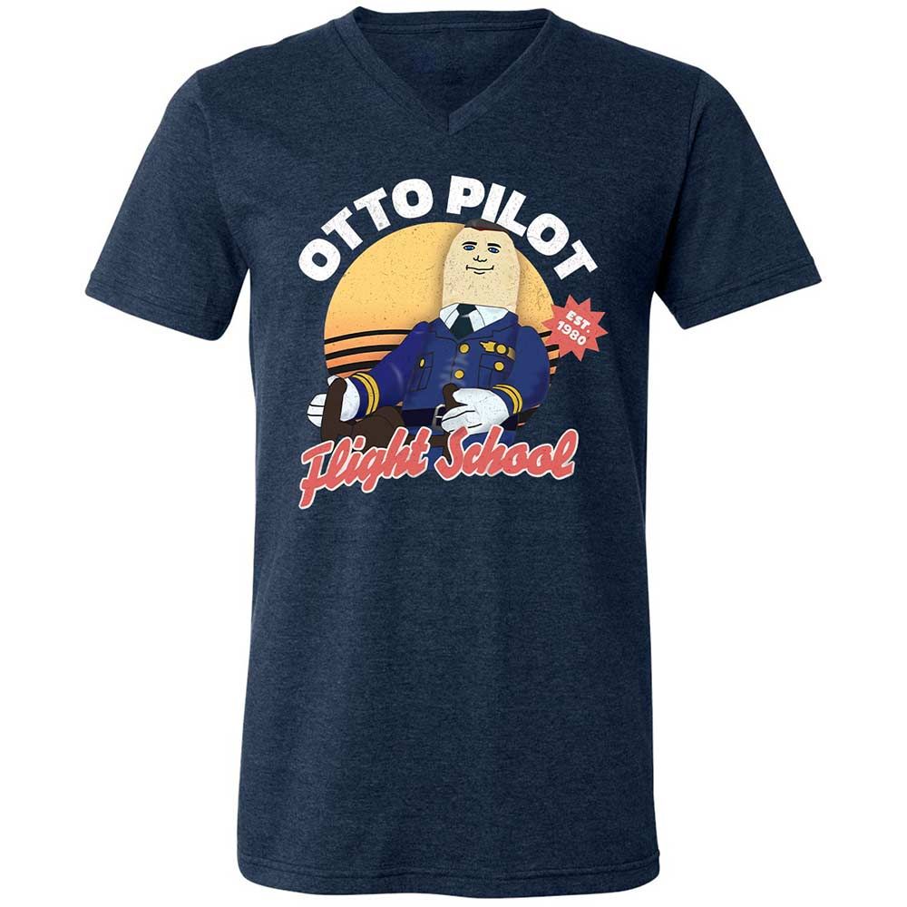 Unisex V-Neck T-Shirt - GW3A8KDK - Heather Navy - 3