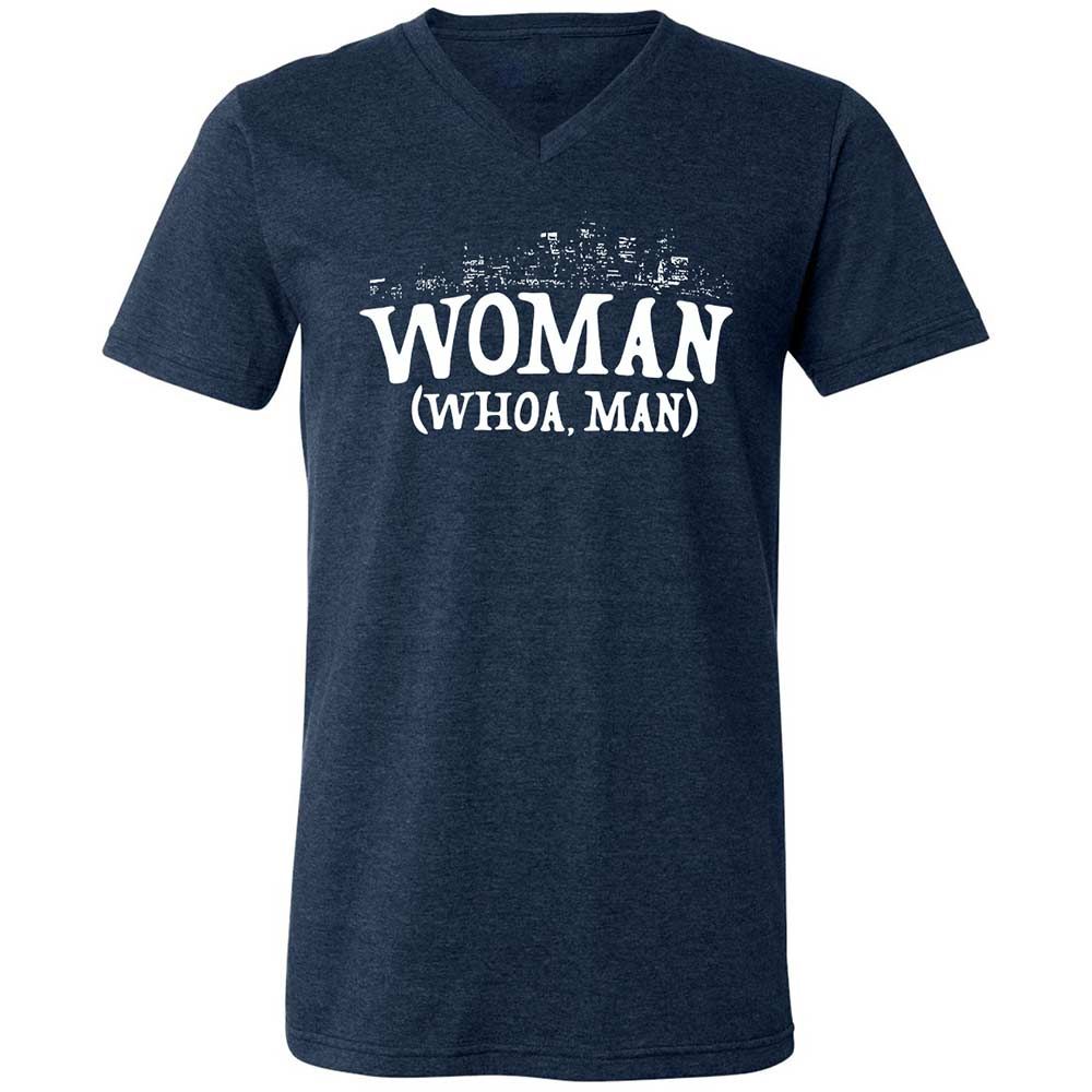 Woman - Whoa, Man - Heather Navy - 3
